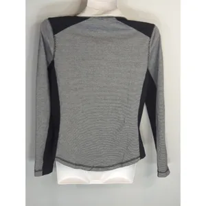Lauren Ralph Lauren Black &‎ White Striped Full zip Track Jacket Womens Small thumbnail 4