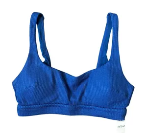 NWT Aerie Blue Scoop Bikini Top - Medium thumbnail 1