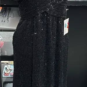 Nightway sz 10 black long formal dress thumbnail 2