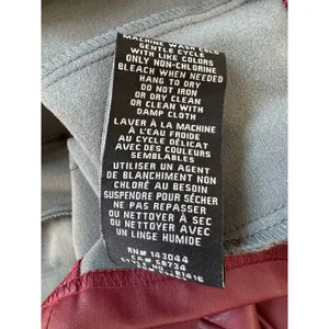 7 for All Mankind Burgundy Faux Leather Tank Top thumbnail 7