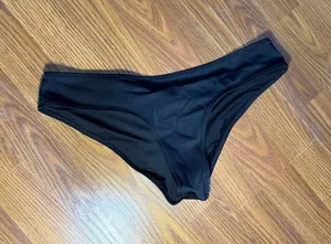 Victoria’s Secret Swim Cheeky Black Bikini Bottom Size Medium. thumbnail 1