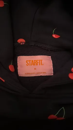 Starfit boutique cherry hoody Black Size M thumbnail 2