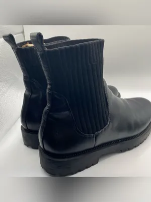 Blondo black leather waterproof Chelsea ankle boot bootie boots 8.5 thumbnail 6