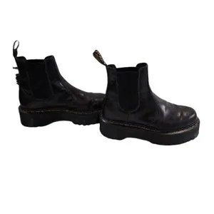 Dr Martens Black Vegan Leather 2976 Quad Chelsea Platform Jadon Chunky Boot thumbnail 8