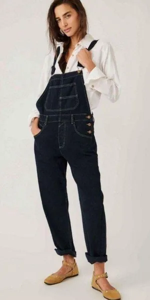 Free People WE THE FREE ZIGGY DENIM OVERALLS thumbnail 1