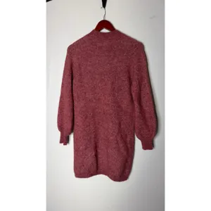 Sezane Enola sweater dress in rosewood balloon sleeves sz S thumbnail 6