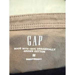 GAP Women Medium Brown Organic Cotton Boat Neck Long Sleeve Relaxed Cropped Top thumbnail 7