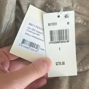 Majestic Filatures Stretch Linen Roll Sleeve Tee thumbnail 6