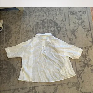 H&M Casual White Button Down Shirt thumbnail 3