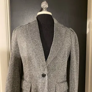💜 NWT A New Day Woven Black and White Blazer thumbnail 2