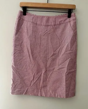 L.L.Bean Favorite Fit Houndstooth Pencil Skirt Women's Size 4 Career Casual‎ thumbnail 1