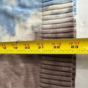 All Worthy tie dye L sweater cotton rayon casual neutral boho fall winter thumbnail 6