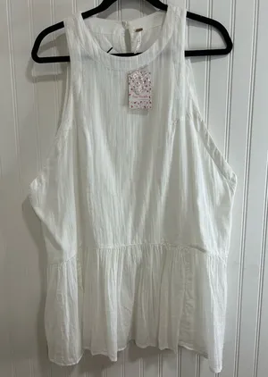 Free People women mini dress,White Sleeveless Size M thumbnail 1