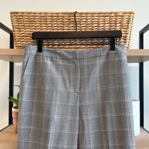 Talbots Plaid High-Rise Straight Leg Woven Career Dress Pant Trouser, 10 thumbnail 2