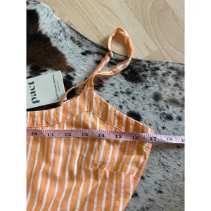 Pact NEW Womens Sunset Light Gauze Cami Dress Size Medium Striped Maxi thumbnail 5