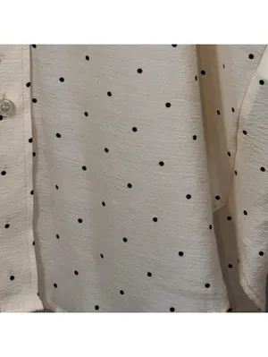 H&M Women's Small Polka Dot Button-Up Shirt thumbnail 4