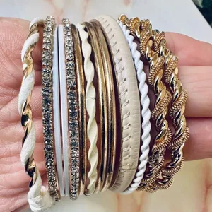 La Cotton gold tone bracelet bundle of 13 thumbnail 2