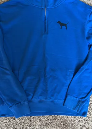 PINK Victoria’s Secret Blue Half-Zip thumbnail 3