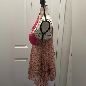 2006 Vintage Victoria's Secret Floral Babydoll Nightie and V-string panty set thumbnail 3