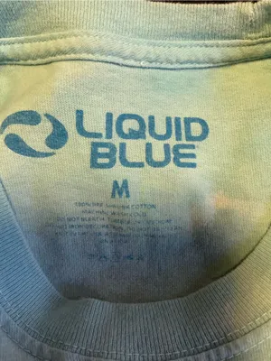 Liquid Blue Grateful Dead Guru Inspiration Bear Tie Dye T Shirt Medium M thumbnail 2