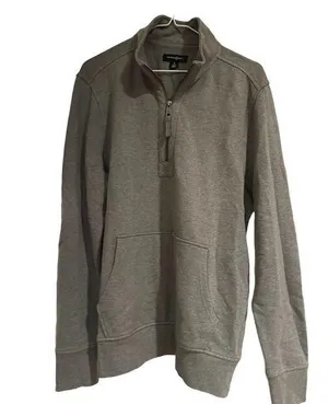 Treasure & Bond Wonen’s 1/4 zip Gray Sweatshirt thumbnail 1