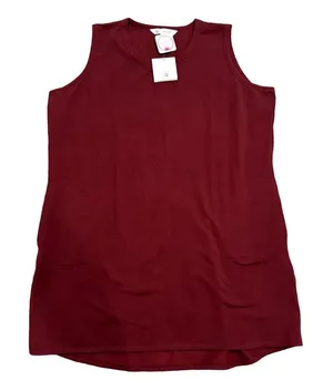 Lilac Bloom Tank Top Sweater Dress in Burgundy, Size 2XL​​​​ thumbnail 1