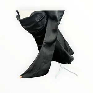 House of CB Toira Black Draped Corset Satin Cutout Mini Dress XS thumbnail 9