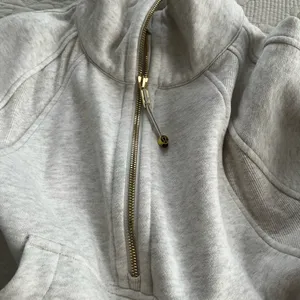 Lululemon oversized scuba funnel neck oatmeal and gold size XS thumbnail 3