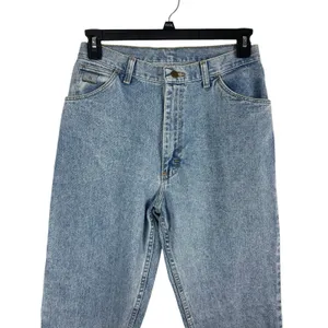 VTG Wrangler Med Wash High Waist Mom Jeans 90s 12 X 34 thumbnail 9