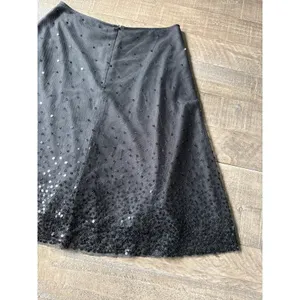 Petite Sophisticate‎ Women's Black A Line Sequined Skirt Size 4 thumbnail 7