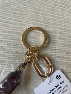 Lululemon Everywhere Belt Bag Charm Keychain - Goodnight Plum/Gold thumbnail 4