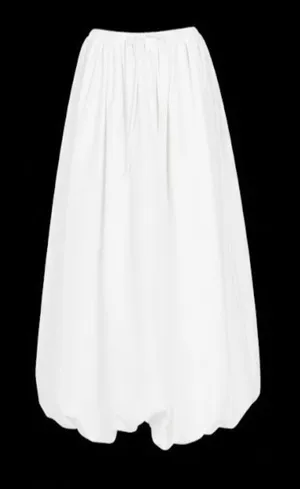 NWT DISSH Monty Bubble Midi in White Cotton Poplin Skirt US 4 / Au 8 thumbnail 1