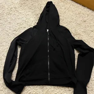 Fabletics Black Cropped Athletic Jacket Size Medium thumbnail 1