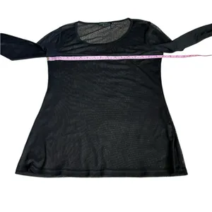 TRICOTTO black mesh top Size M thumbnail 3