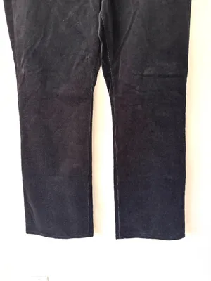 Soft Surroundings Black Ribbed Corduroy Bootcut Pants thumbnail 3