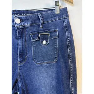 White House Black Market Novelty Pocket Boot Crop Jeans 12 bohemian y2k retro thumbnail 3