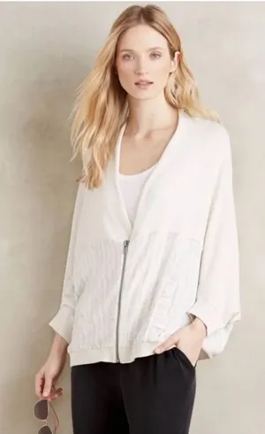 Anthropologie MOTH Austral Cocoon Dolman Zip-Up Cardigan Sweater NWOT thumbnail 1
