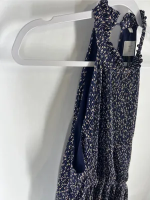 HD in Paris Anthropologie Pleated Halter Dress M‎ Petite thumbnail 5