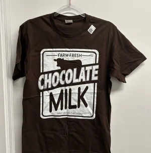 Farm Fresh Chocolate Milk Brown T-Shirt thumbnail 1
