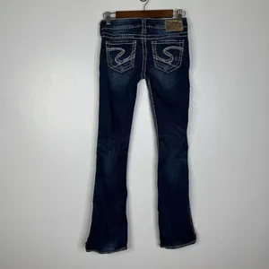 Silver Jeans Tuesday‎ Low Rise Slim Bootcut Jeans Size 25 thumbnail 3