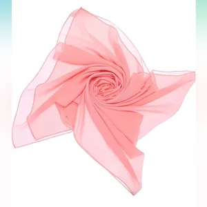 NEW Shawl Chiffon Bridal Evening Soft Wrap Scarf PINK 28x68” thumbnail 3