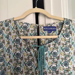 Ro’s Garden‎ Igor Blue Floral and Striped Maxi Dress thumbnail 3