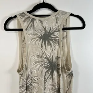 Z Supply Tropical Print Maxi Dress Size‎ Women's Medium Cream Green Sleeveless thumbnail 10