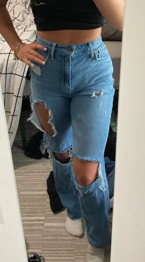 Hollister high rise dad jeans 00R thumbnail 1