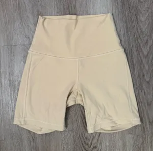 Lululemon Biker Shorts 6" Tan Align thumbnail 1
