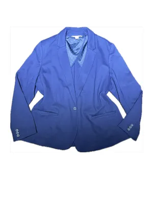 Old Navy Classic Ponte Knit Blazer Navy Blue XL thumbnail 2