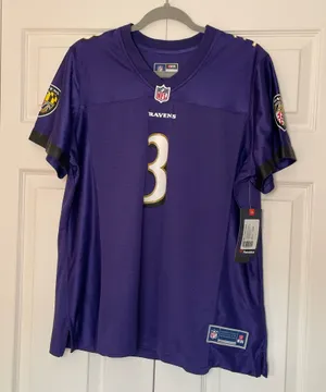 National Football League NWT Ravens Odell Beckham Jr #3 Pro Line Jersey XL thumbnail 1