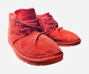 UGG Neumel Samba Red Chukka Boots‎ Men 11 Lace-Up NICE thumbnail 1