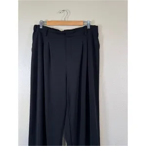 Halara Black Wide Leg Trouser Dress Pants Womens XL Classic Preppy Comfortable thumbnail 9