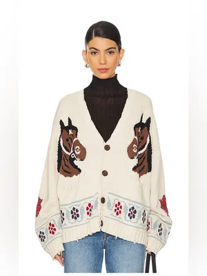 Found x REVOLVE Horse Cardigan in Multi thumbnail 3